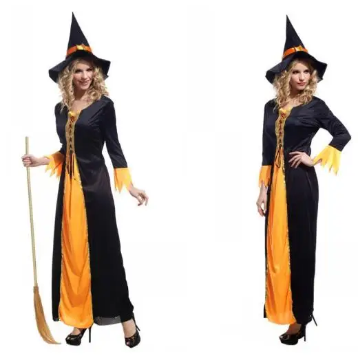 

Ladies Purim Brand New adult woman Perfomance dress Halloween witch carnival costume