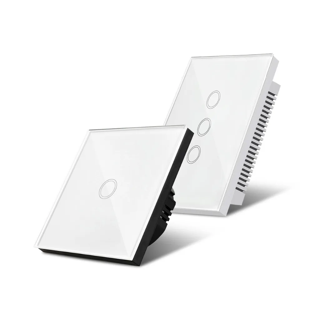 Wall Switch Touch Sensor EU US Standard Light Switch 1/2/3 ...