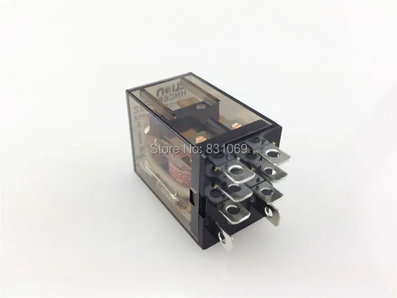 Lote Ac220v Bobina Power Relay Dpdt 8 Pinos Hh62p Ly2 Jqx-13f 10a 240vac 28vdc Nova Marca 10 Pçs - Hhc68a-2z 3 Relay DPDT 8 Pinos HH62P LY2 JQX-13F 10A 240VAC 28VDC Nova Marca