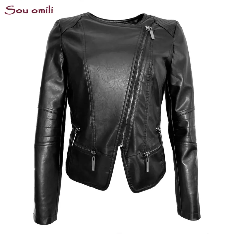 Nouvelle Glissière Pu 2019 Cuir Hiver En Motard Noir Femmes Chaude De Fermetures Mode Faux Pimkie Blazer Vêtement À Automne Doux Vestes Manteau CxwaqSYP
