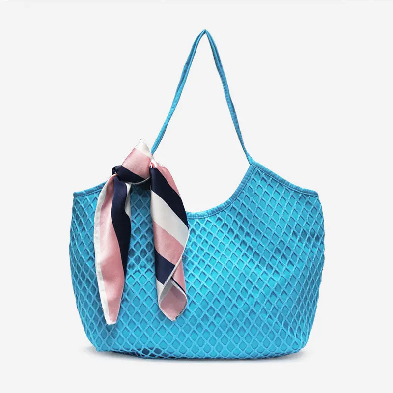 POMELOS женские сумки роскошные дизайнерские модные новые поступления летние пляжные сумки женские высококачественные холщовые открытые сумки через плечо - Color: blue handabgs