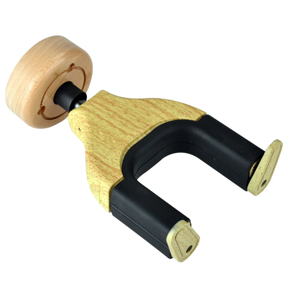 

Holder Instrument Accessories Wall Mount Hanger Home Studio Use Detachable Auto Lock Guitar Hook Wooden