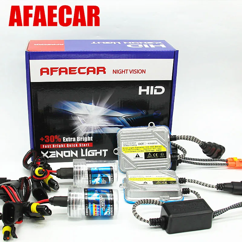 AFAECAR DHL FEDEX UPS free shipping H11 H7 9005 HB3 HB4 9006 H1 H3 car 55w