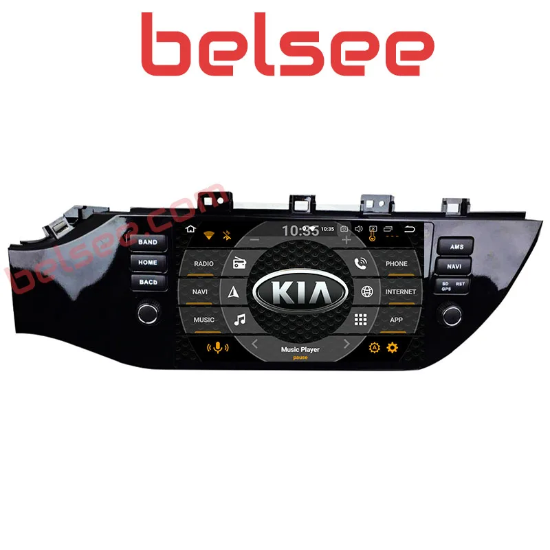 Belsee Kia Rio Android 8 автомобильное радио Sat Nav Авторадио Стерео с WiFi Bluetooth Сенсорный экран 4 ГБ 32 ГБ PX5 Восьмиядерный