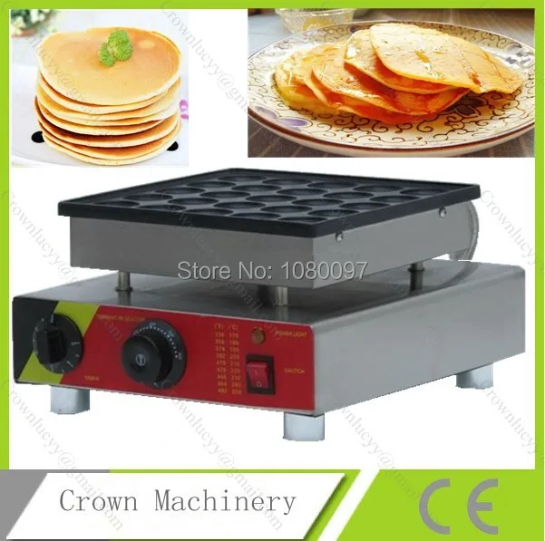 25 шт. электрическая мини машина для приготовления гриля Poffertjes вафельная