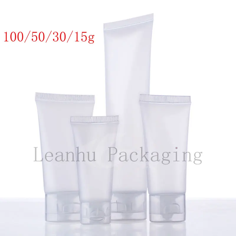 15 30 50 100 ml natural frosted soft lotion cosmetics tube , squeeze