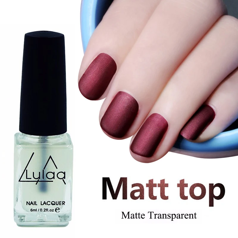 

LULAA New 6ML Magic Super Matte Nail Polish Matt Top Coat Nail Lacquer Nails Frosted Surface Oil Manicure Art Tools Varnishes