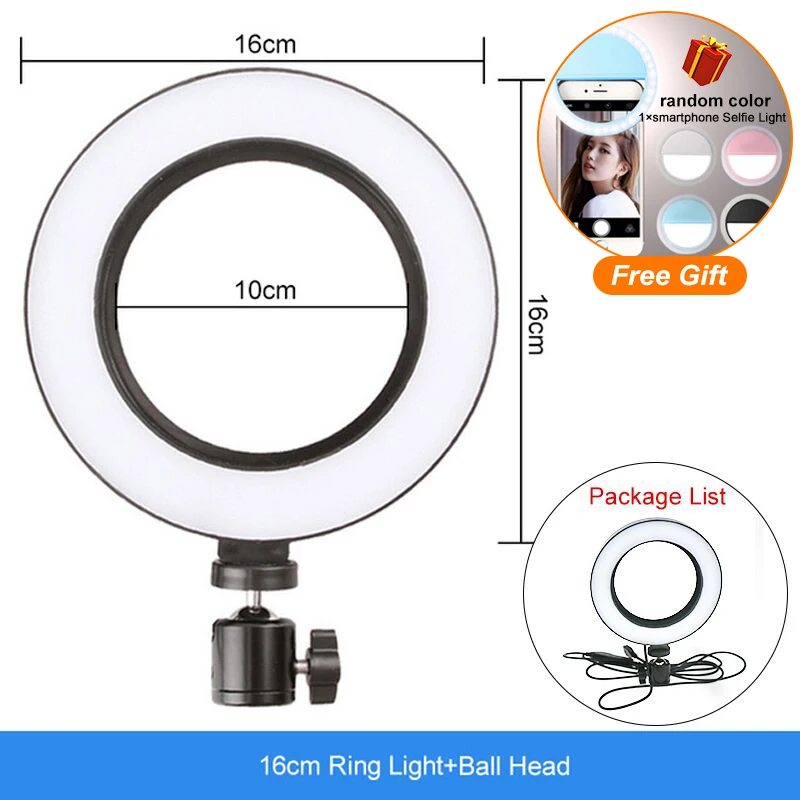 Светодиодный кольцевой светильник 24W 5500K для студийной фотосъемки, заполняющий кольцевой светильник со штативом для iphone и смартфонов, макияж - Цвет: Белый