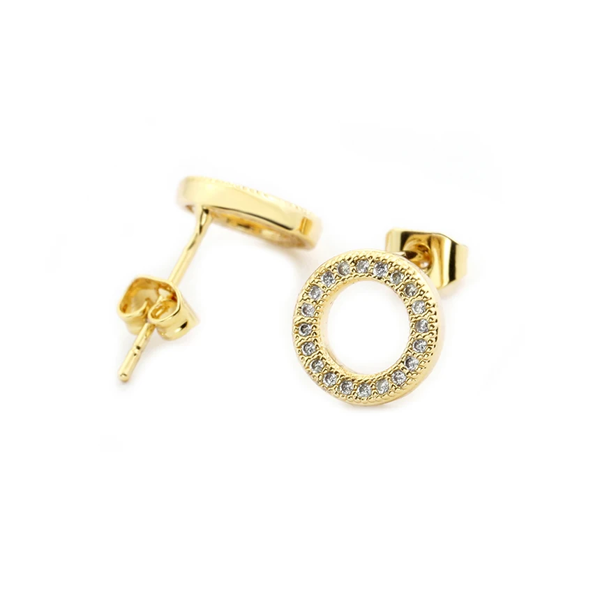 

Geometric Circle Statement Stud Earring For Women Gold Color Round Earrings Pendientes Brincos Jewelry Aretes Femme Oorbellen