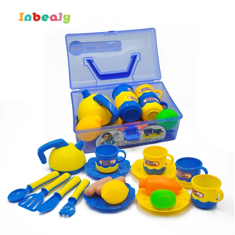 

Pretend Play Kitchen Set For Children Tableware Toy Set Baby Kitchen Toys Play house Toys For Girl Boys Birthday Gift