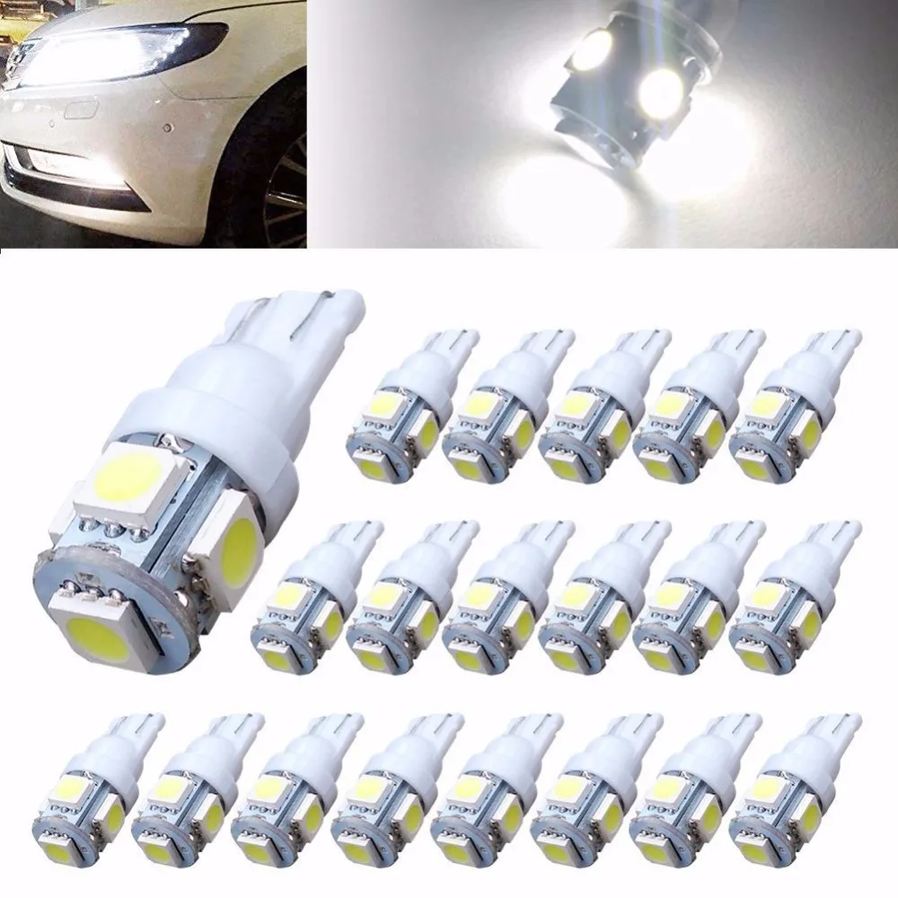 Lampada Pingo 5 Led 5050 Smd T10 W5w Unid Frete Unico (красный/амарело/синий гель) | Автомобили и