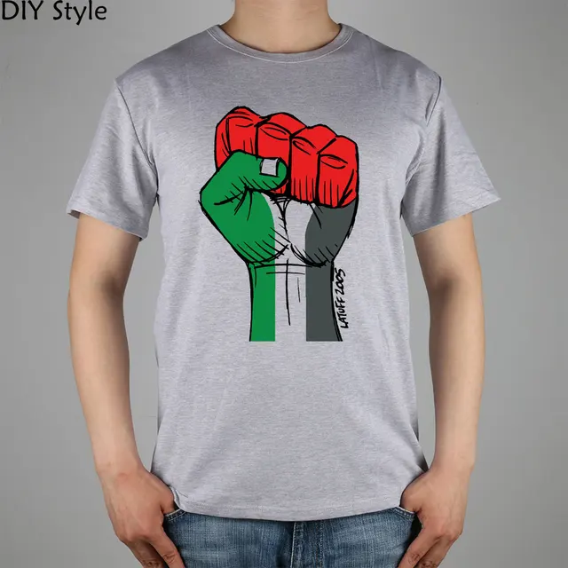 Fist PALESTINE Palestinian men short sleeve T shirt new arrival Fashion ...