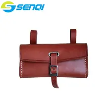 Pure Handmade Bicycle Bags Genuine Leather Bike Bag Faux Leather Cycling Bicycle Saddle Tail Rear Bags