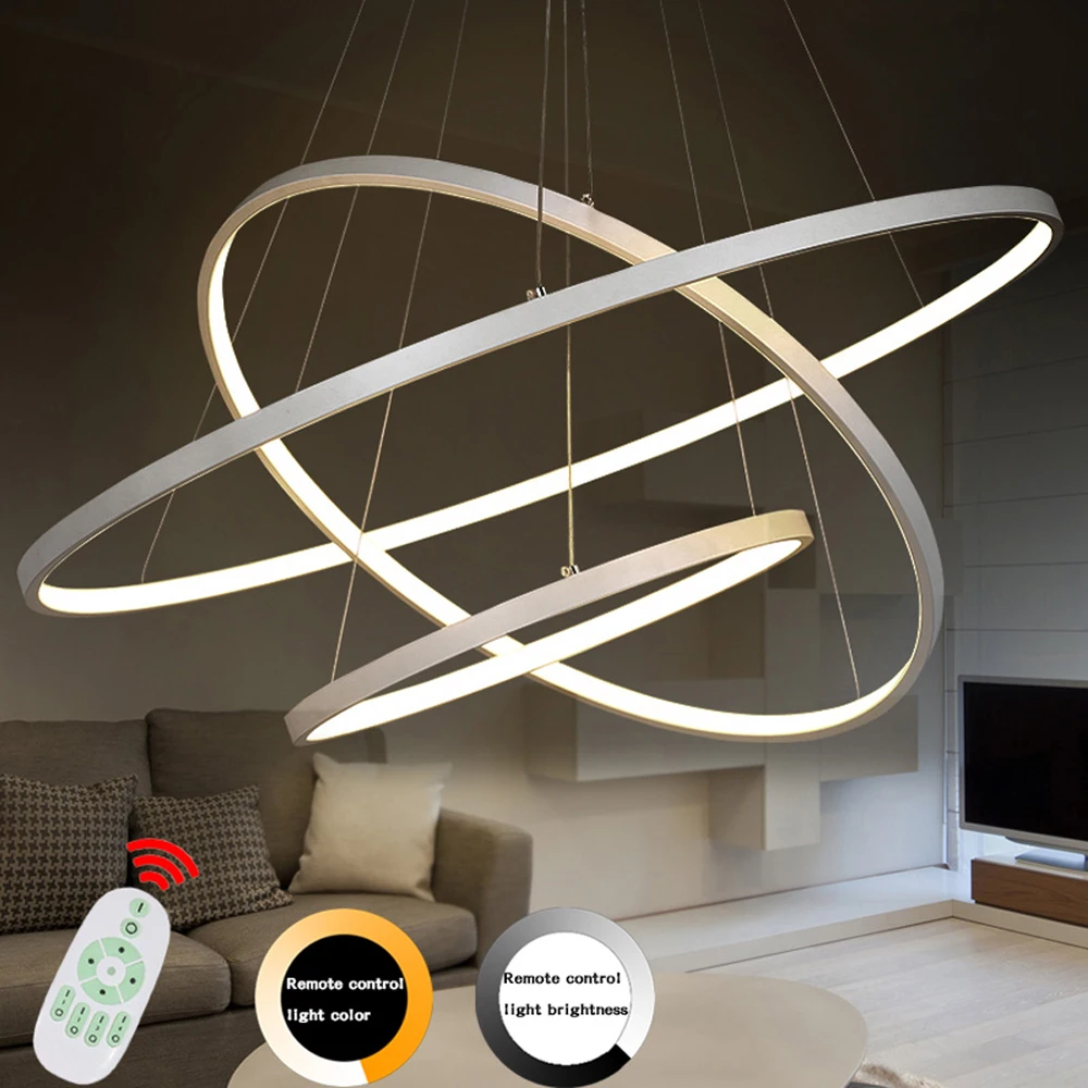 

Led Modern Chandelier for Living Room Remote Control Ring Chandelier Living Room Lighting Led Lights Indoor Lamp Chandeliers