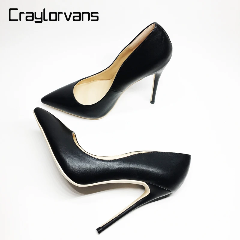 Meilleur Craylorvans Top Qualité Haute Talons Chaussures 2018 Femmes Pompes Sexy Bout Pointu Femmes Chaussures Chaussure Escarpins