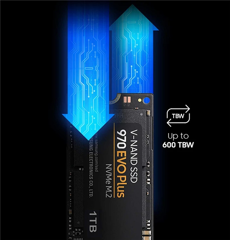 Samsung внутренний SSD 970 EVO Plus 250 ГБ 500 ГБ 1 ТБ твердотельный жесткий диск NVMe M2 PCIe 3,0x4 NVMe 1,3 частичный для ноутбука