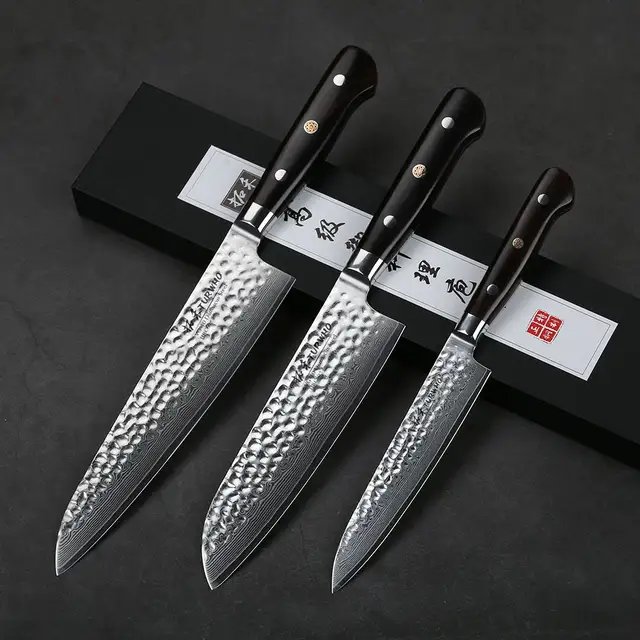 Turwho Best Chef Knife Japan Damascus Steel Kitchen Knives Razor