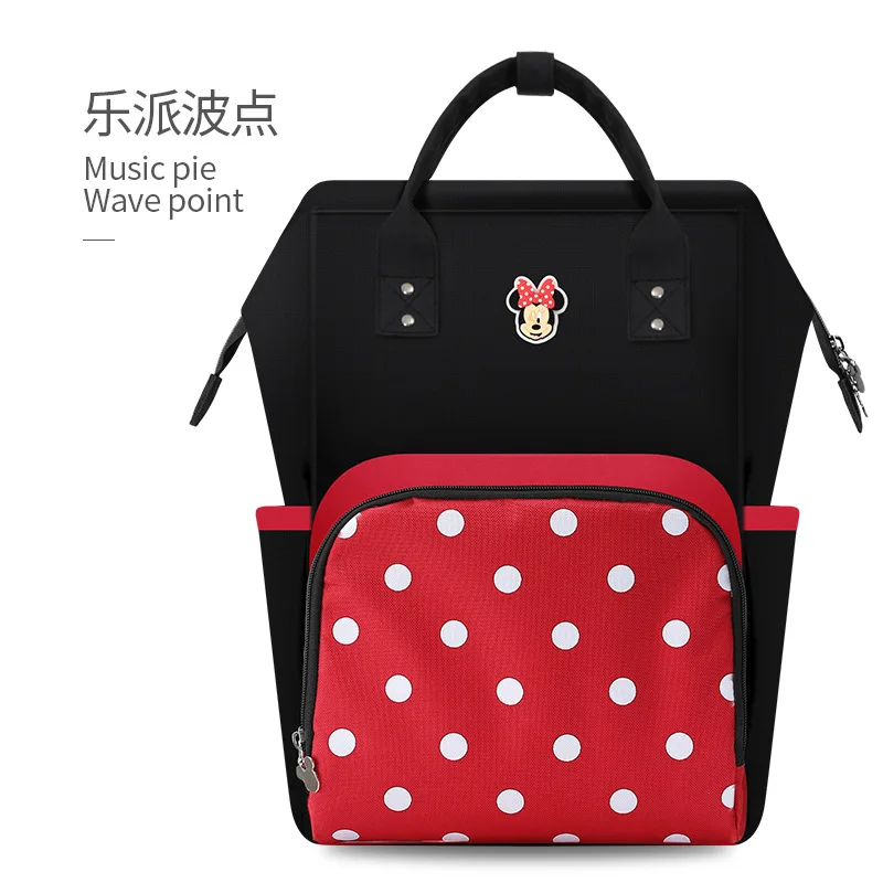 Подлинная сумка для мамы с Микки Маусом, детская коляска, сумка для подгузников, рюкзак для беременных, рюкзак для путешествий, рюкзак для мамы - Цвет: Dot