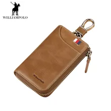WILLIAMPOLO старинный ключ бумажник мужской тонкий мужской моды роскошный автомобиль держатель ключа кошелечного типа Организатор Дело молнии ключница