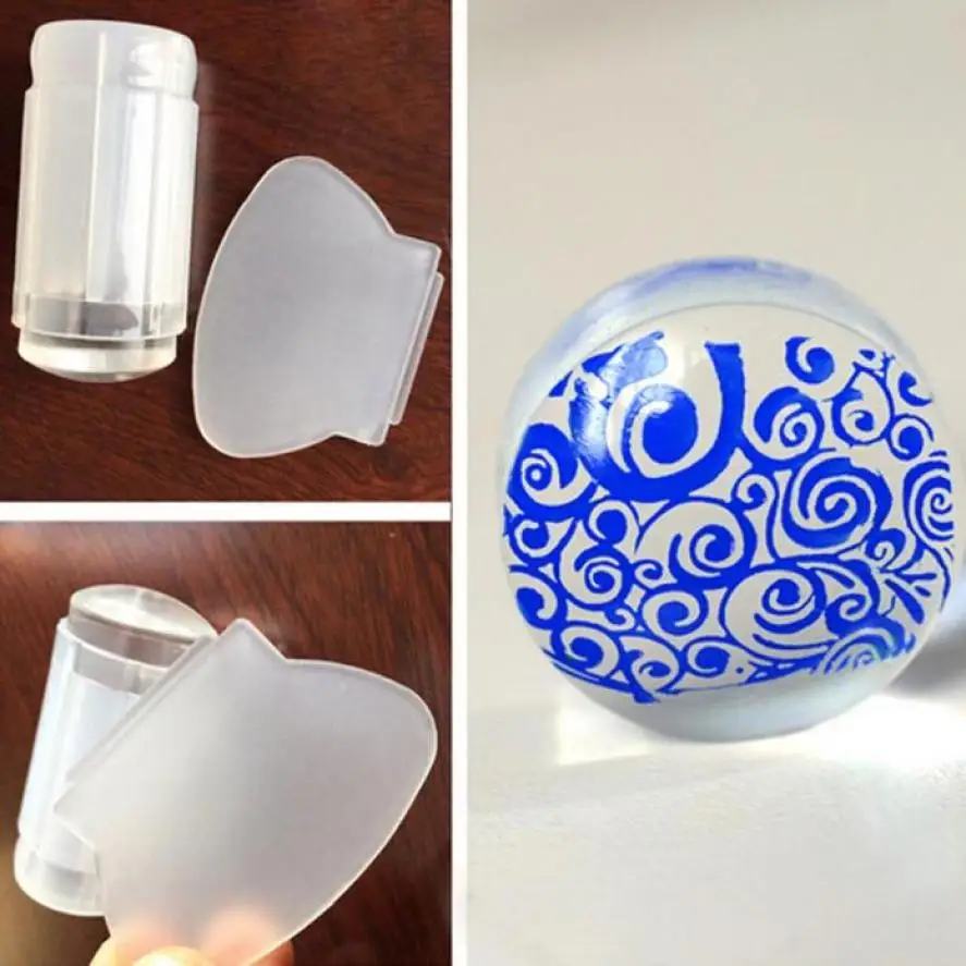 

2.8cm DIY Nail Art Stamping Stamper Scraper Image Plate Transfer Manicure Tool Suitable for different size image designs Anne
