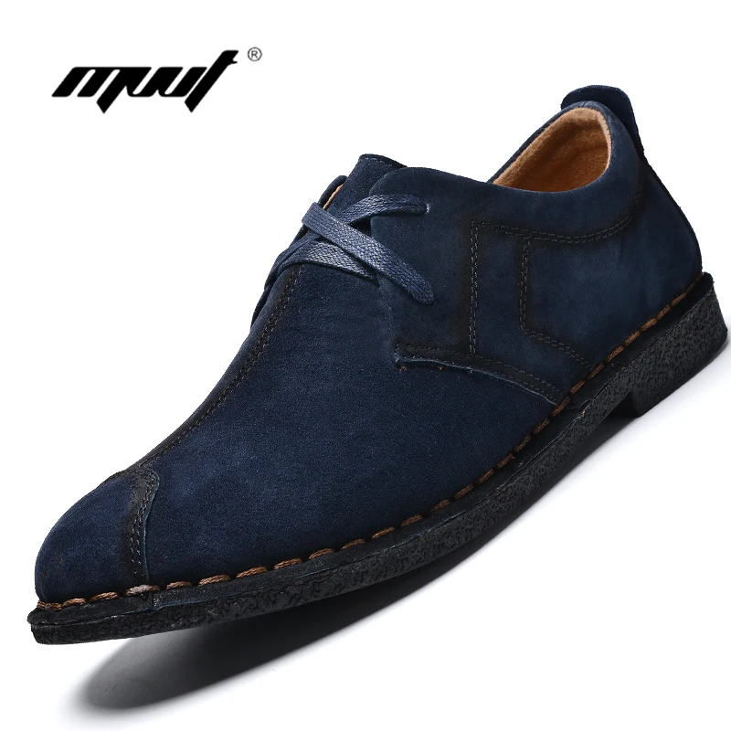 men s shoes chaussure homme men loafers Handmade Genuine Leather suede Men s Flats Casual Shoes