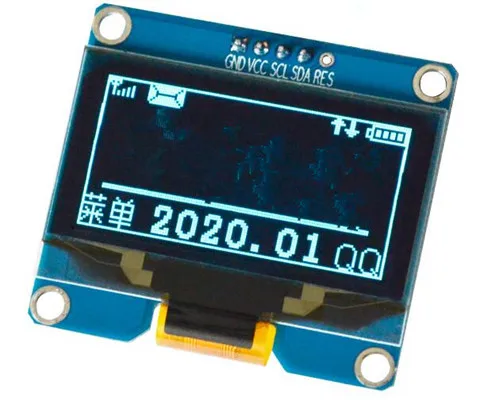Синий Ips 1,54 дюймов 5P белый/синий/желтый PM OLED экран с адаптером платы SSD1309 диск IC 128*64 интерфейс IEC - Цвет: Синий