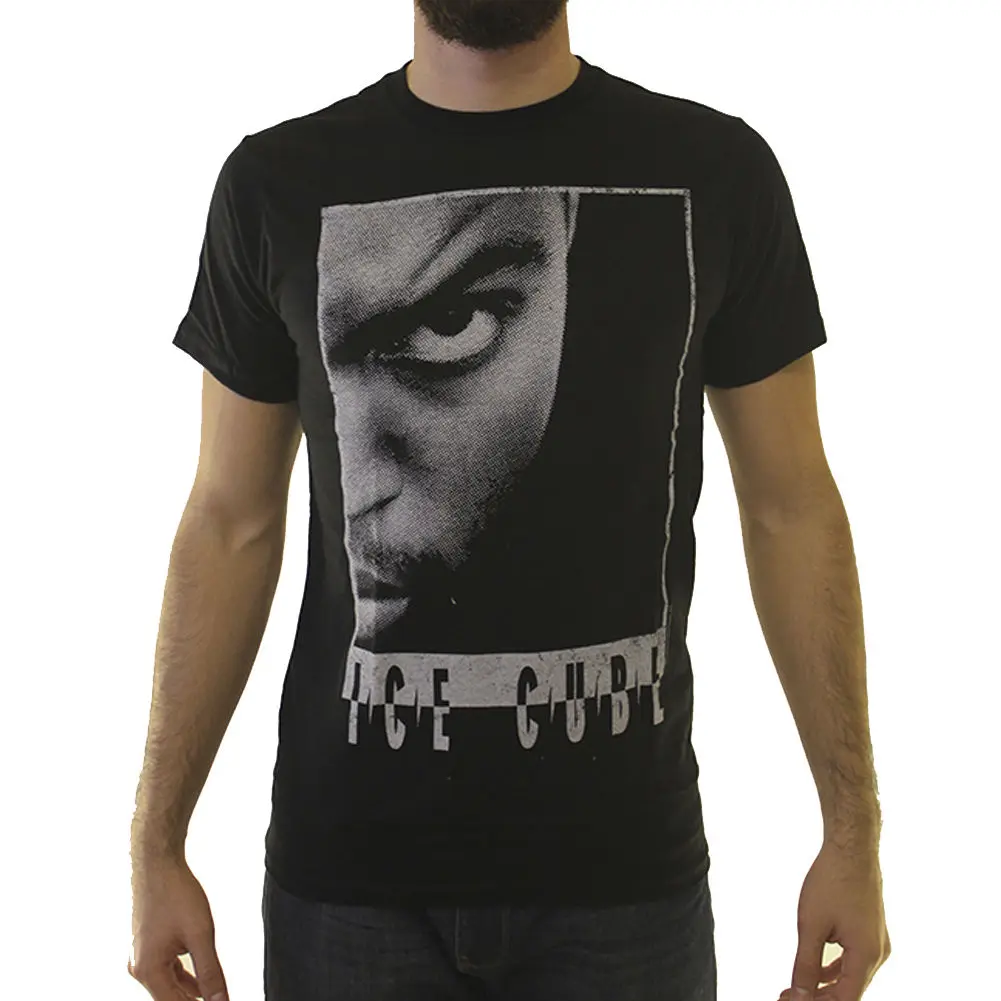 Print T Shirt Male Brand Ice Cube Pop Art Men's Black T shirt NEW Sizes