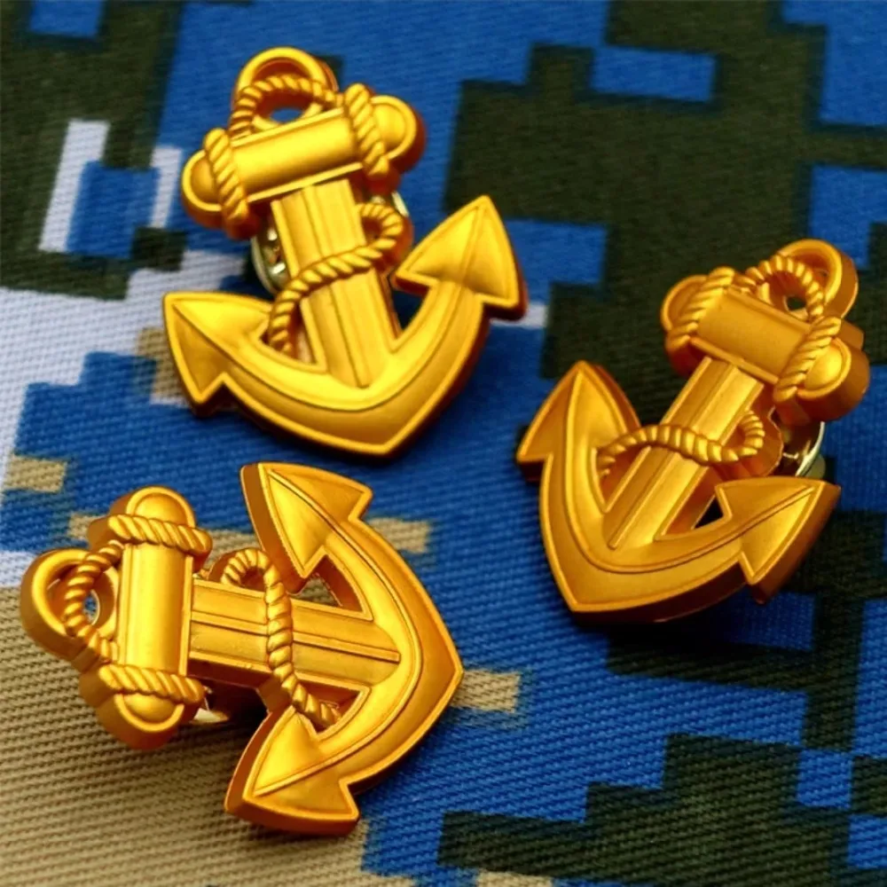 

The navy breastpin brooch business suit pin anchor medal badge