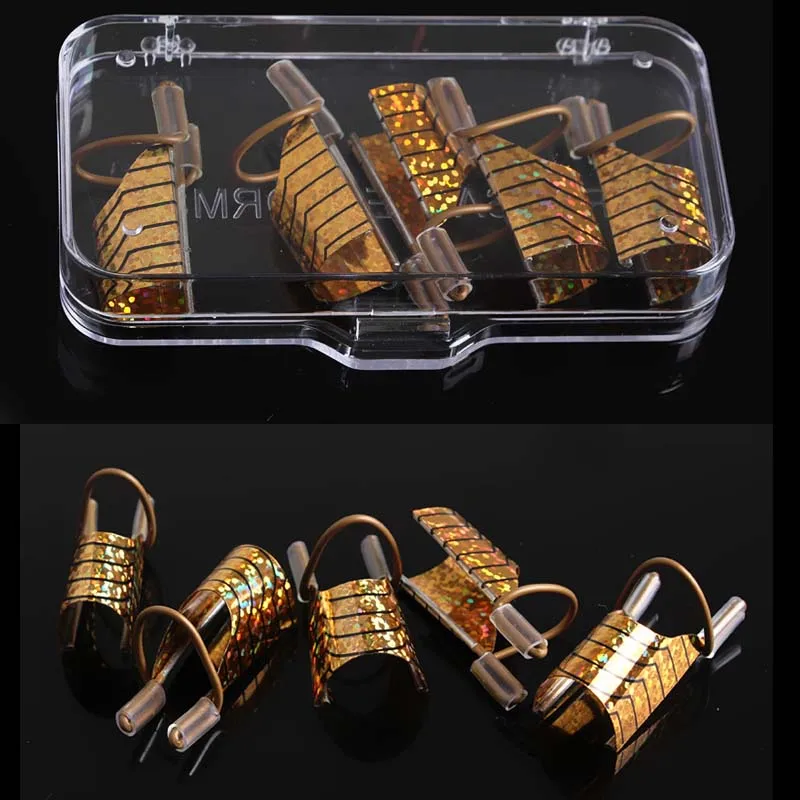 

Nail Forms Color Random 5pcs /Box Guide Tool Nail Extension Tips Finger Rest