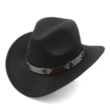 Mistdawn классическая ретро унисекс ковбойская шляпа ковбоя Cattleman для верховой езды ковбойская Кепка с широкими полями с кожаным ремешком размер 56-58 см