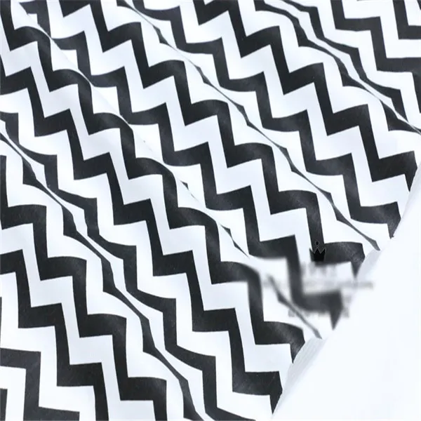 50x50 см саржевая хлопковая ткань для DIY лоскутное шитье подушки детское платье постельные принадлежности украшения материал звезды волна - Цвет: No.4