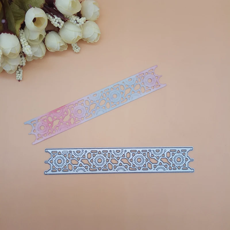 

Border Edge Flower Floral thinlits Cutting Dies Knife Mold for Scrapbooking Dies Metal Embossing Stamps and die for Card Making