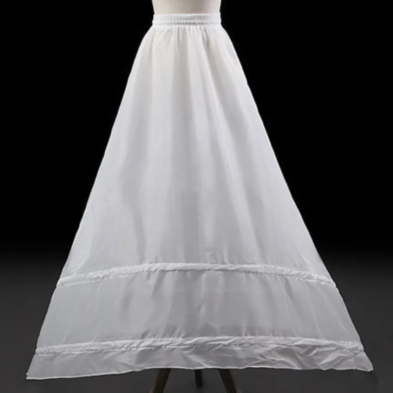 SHAMAI 2 Hoops трейлинг Нижняя юбка кринолиновый подъюбник Нижняя юбка для свадебного платья свадебное платье