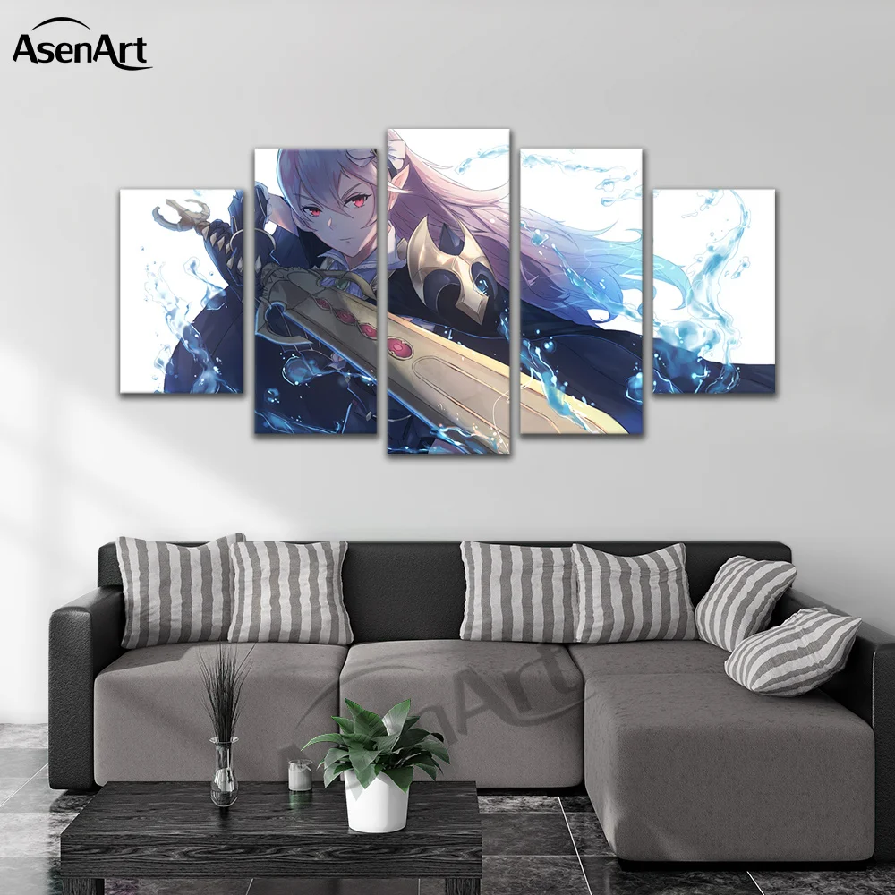 Wall Art anime the Fire Emblem Canvas Painting Artwork Printed Poster for Kids Room Home Decor Framed Ready to Hang картина | Дом и сад