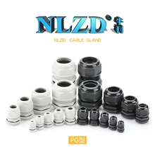 10 шт Высокое качество PG7/9/11/13,5/16/19/21В/25/29 Водонепроницаемый нейлоновый кабельный сальник для герметизации провода огнеупорная прокладка Пластик кабельный сальник для герметизации провода с белого цвета
