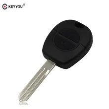 KEYYOU 2 кнопки дистанционного Fob Автомобильный ключ оболочки Stying для Nissan Micra Almera Primera X-Trail Замена Uncut Blade автомобильный чехол для ключей