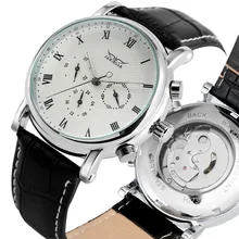 Fashion Dial Automatic Mechanical Watches Self Wind for Men Business Steel Skeleton Water Resistant Mechanical Wristwatches binssaw men stainless steel watches mechanical wristwatches automatic self wind complete calendar water resistant clock brand