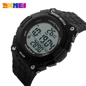

SKMEI Mens Watches Chrono Sport Wristwatch Men Digital Pedometer Alarm Clock For Men Waterproof reloj masculino hombre 1112