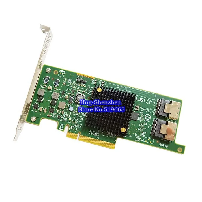 LSI SAS 9207-8i 8port HBA SFF8087 Mini-SAS 6Gb PCI-E 3.0 X8 Controller raid card
