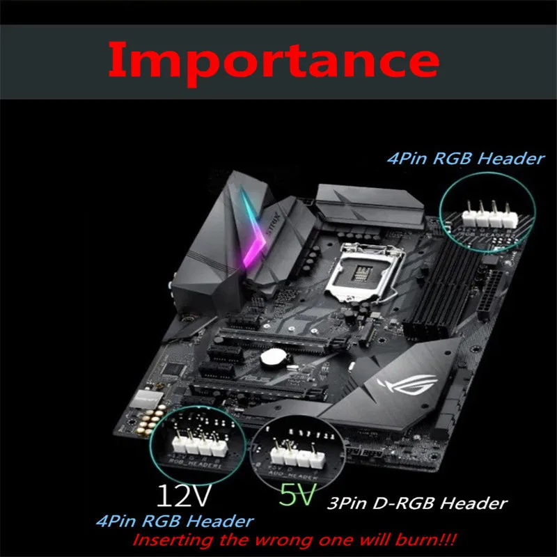 Материнская плата AURA RGB с разъемом 12V / 5V заголовок адресуемых D синхронизации