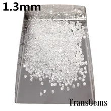 1 Ctw тесты положительный 1,3 мм круглый форма блестящий Муассанит в огранке свободные камень бусины для изготовления ювелирных изделий розничная цена
