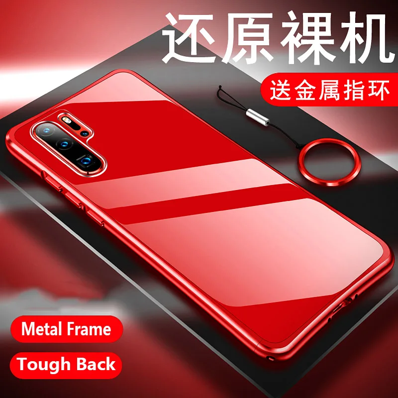 

Armor Metal Bumper Shockproof Case for Huawei P30 P30Pro Case Hybrid Hard PC Screw-up Cover For Huawei P30 Pro Protective Coque