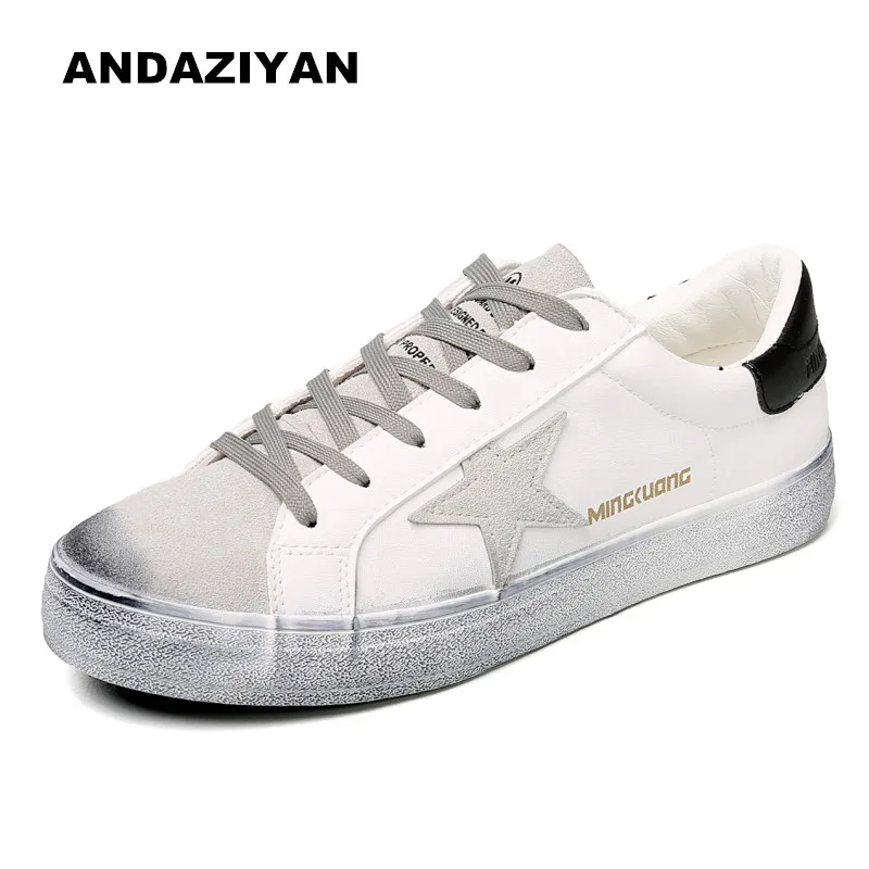 

Spring small dirty shoes five-pointed star white shoes men's shoes