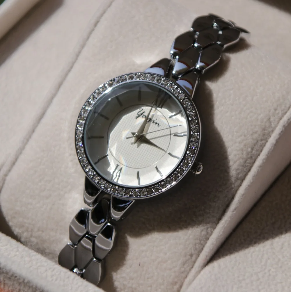 2018 YAQIN gold and silver women watch luxury brand business casual