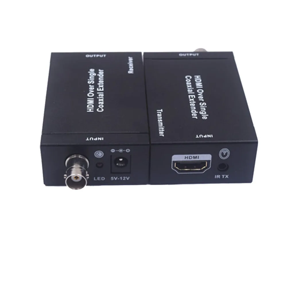 

EU US UK Plug 1080P HDMI Adapter Cable Extending 100M single Coaxial Cable with IR RG-6 RG-59 1080P Fast Extender Transmitter