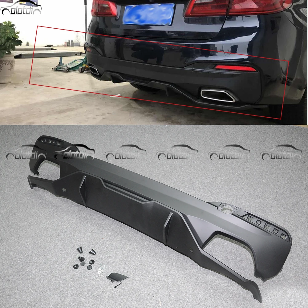 Для 2017-2018 BMW 5 серии G30 Тип 2 Крышка задний бампер диффузор для губ ABS протектор