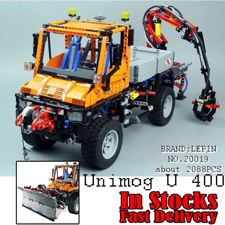 

LEPIN 20019 technic series 2088pcs Mechanical cars unni monk Model Building blocks Bricks Compatible 8110 Toys for children Gift
