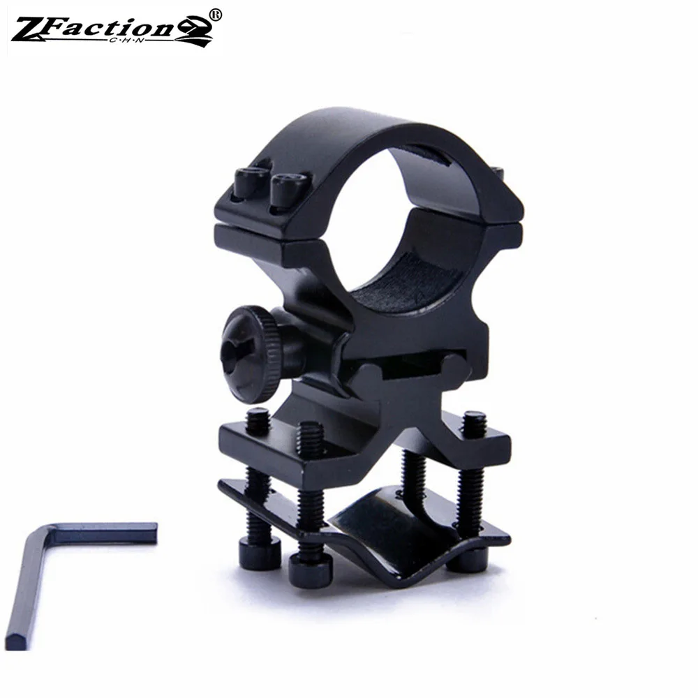 

1pc Hunting Rifle Optical Sight Bracket Torch Gun Scope Mounts Accessories 20mm Rail Flashlight Clip Laser Sight Tube Clamp