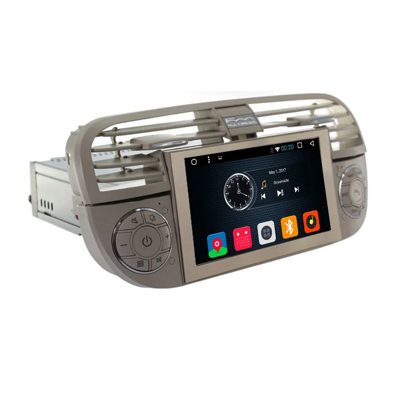 OZGQ автомобильный dvd плеер Android 6 0 для Fiat 500 2007 2014 HD экран Авто GPS навигация Bluetooth