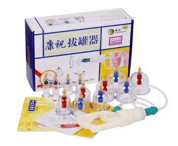 

12 Pcs Kangzhu Massage Vacuum cupping set Suction Cups Chinese Traditional Cupping jar Acupunture Vacuum Cupping Set